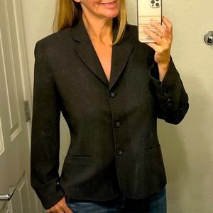 Ann Taylor charcoal gray suit jacket size 14